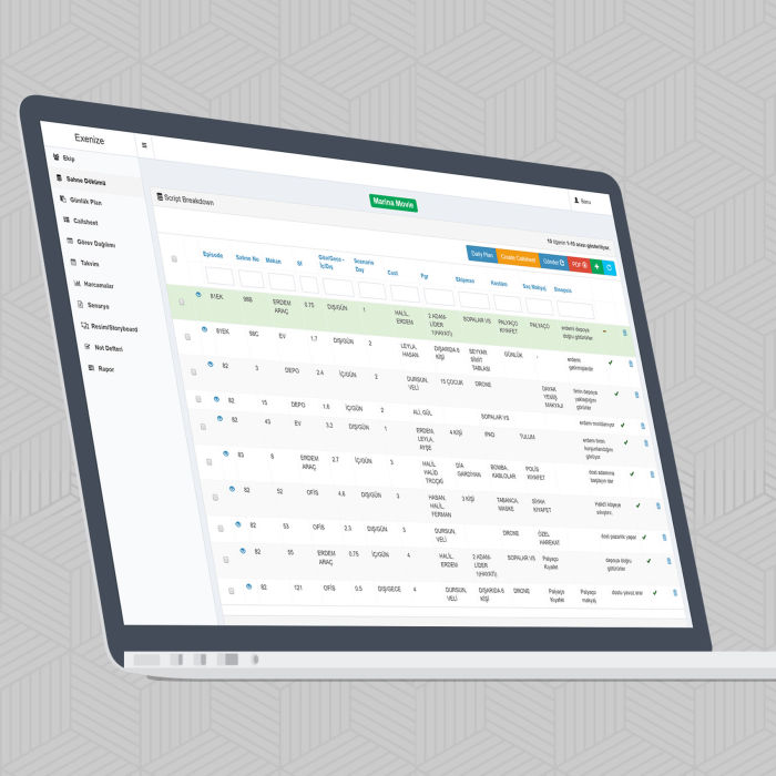 Sahne Dökümü - Exenize ©